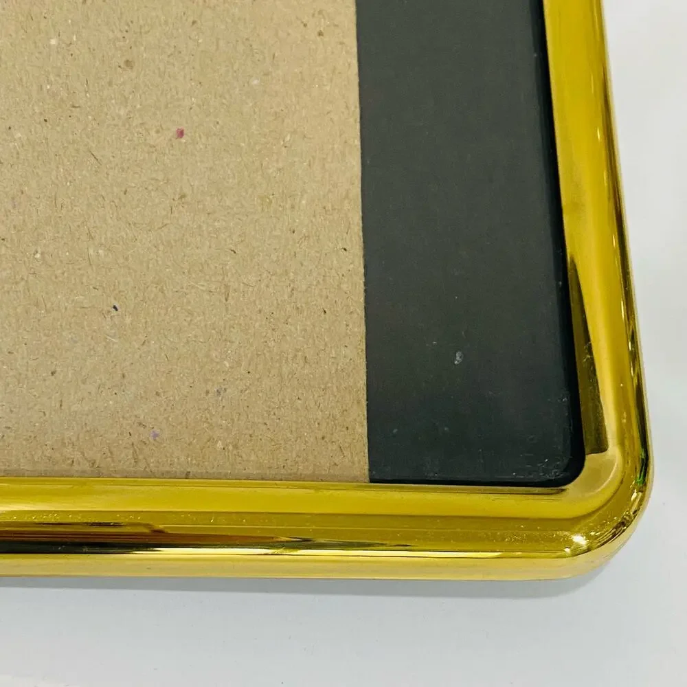Vintage 1980's double brass photo frame free standing book style holds two 5 x 7